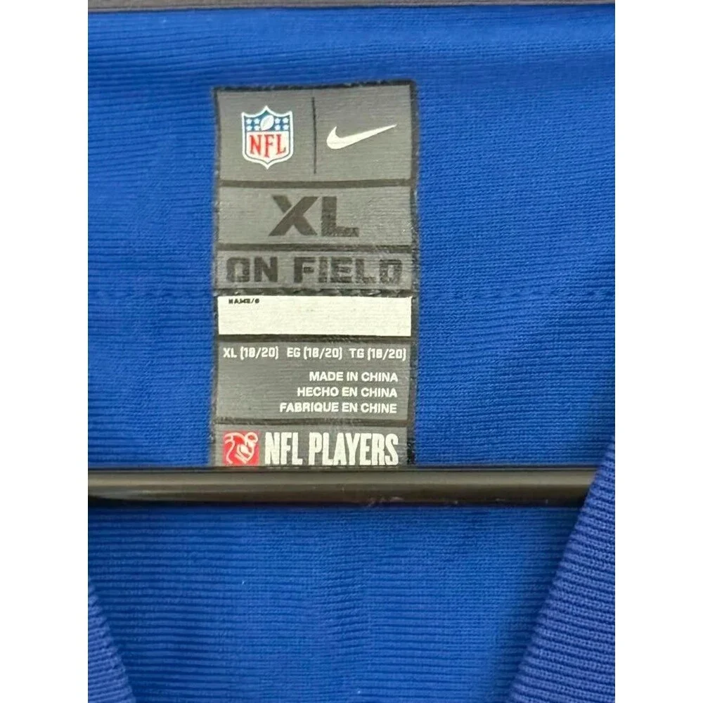 Nike Odell Beckham Jr #13 New York Giants NFL Jersey Blue Youth XL 18-20